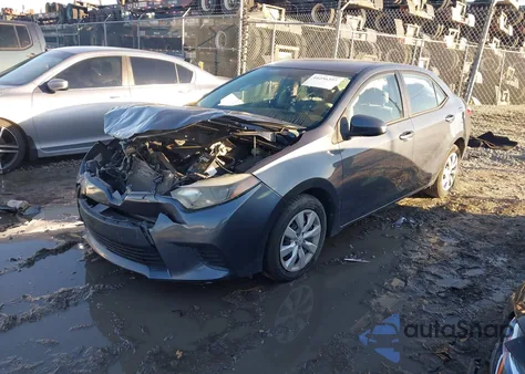 2014 Toyota Corolla Le from USA, damaged, VIN 2T1BURHE6EC190241